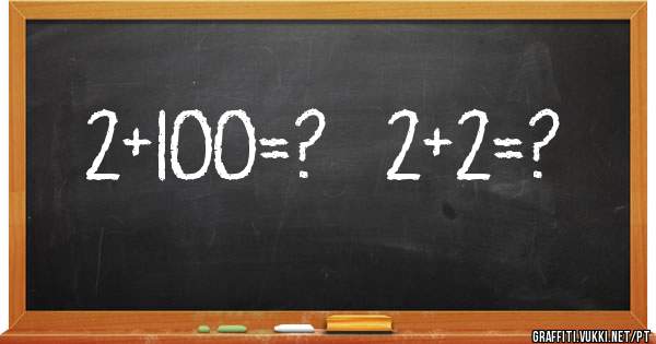 2+100=?   2+2=?