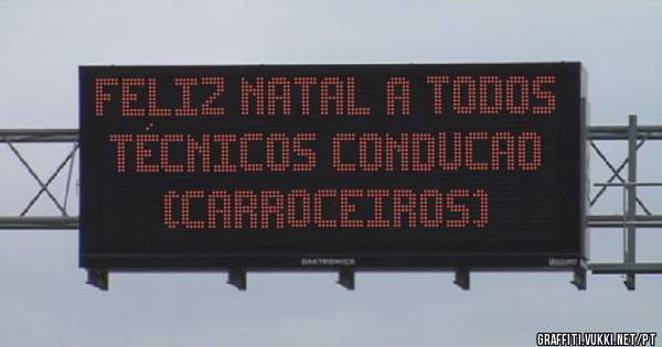 Feliz Natal a todos Técnicos Conducao (Carroceiros)