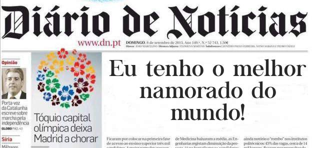 Eu tenho o melhor namorado do mundo! 