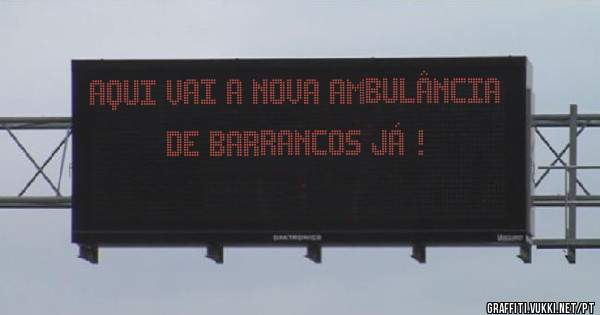 Aqui vai a nova ambulância de Barrancos já !
