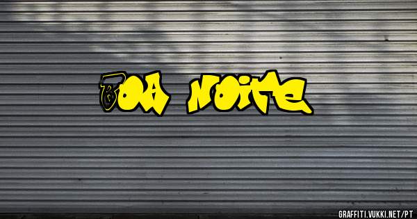 Boa noite 