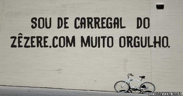Sou de Carregal  do Zêzere,Com muito orgulho. 