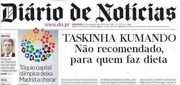 TASKINHA KUMANDO
Não recomendado, para quem faz dieta