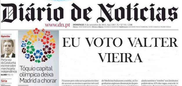 EU VOTO VALTER VIEIRA