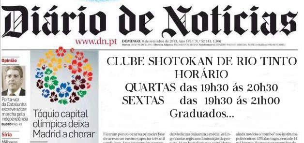 CLUBE SHOTOKAN DE RIO TINTO

HORÁRIO
QUARTAS das 19h30 ás 20h30
SEXTAS    das  19h30 ás 21h00 Graduados
SÁBADOS das  18h00 ás 19h00 


