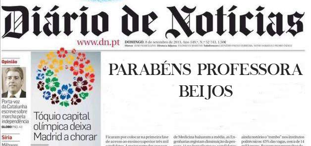 PARABÉNS PROFESSORA
             BEIJOS