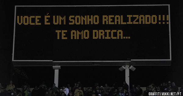 Voce é um sonho realizado!!!
Te amo Drica...