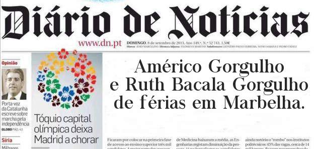 Américo Gorgulho e Ruth Bacala Gorgulho de férias em Marbelha.