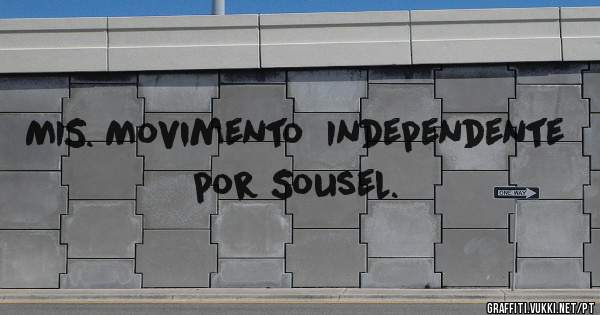 MIS. Movimento  Independente por Sousel. 
