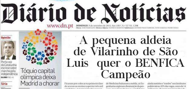 A pequena aldeia de Vilarinho de São Luis  quer o BENFICA Campeão