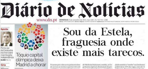 Sou da Estela, fraguesia onde existe mais tarecos.
