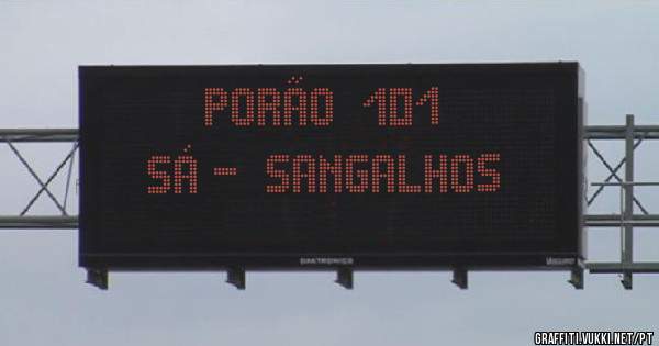 »»»» PORÃO  101 »»»»»
SÁ -  SANGALHOS