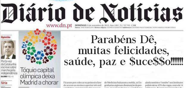 Parabéns Dê, muitas felicidades, saúde, paz e $uce$$o!!!!!!!