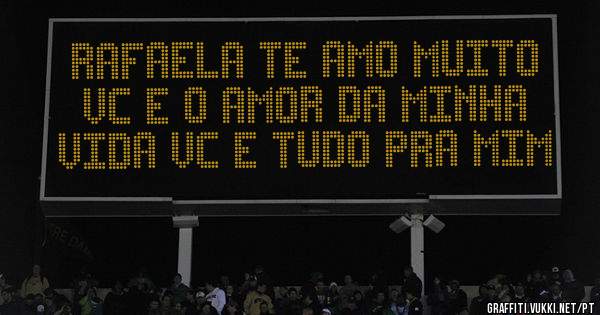 Rafaela te amo muito vc e o amor da minha vida vc e tudo pra mim