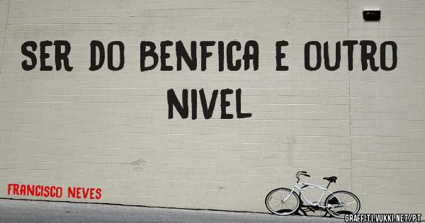 Ser do Benfica e outro nivel