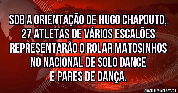 Sob a orientação de Hugo Chapouto, 27 atletas de vários escalões representarão o Rolar Matosinhos no Nacional de Solo Dance e Pares de Dança.