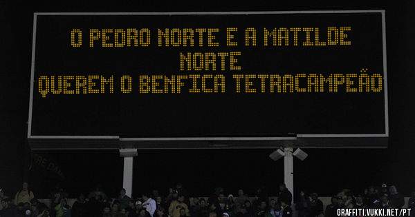 O Pedro Norte e a Matilde Norte 
Querem o Benfica tetracampeão 