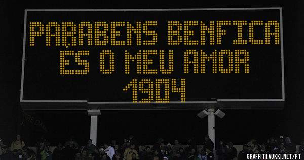 Parabens Benfica és o meu amor

1904 