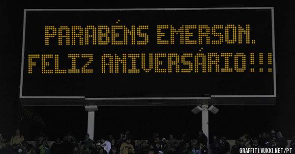 Parabéns Emerson.
Feliz Aniversário!!!