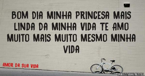 Bom Dia Minha Princesa Mais Linda Da Minha Vida Te Amo Muito Mais Muito Mesmo Minha vida 