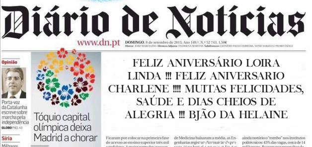 FELIZ ANIVERSÁRIO LOIRA LINDA !!! FELIZ ANIVERSARIO CHARLENE !!!! MUITAS FELICIDADES, SAÚDE E DIAS CHEIOS DE ALEGRIA !!! BJÃO DA HELAINE 