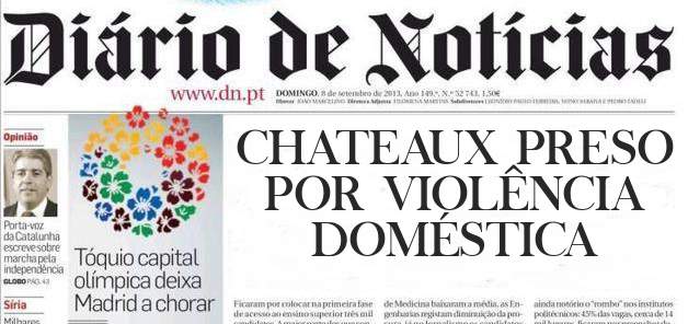 CHATEAUX PRESO POR VIOLÊNCIA DOMÉSTICA 