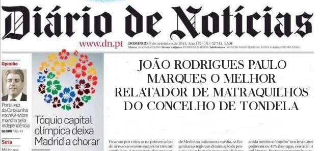 JOÃO RODRIGUES PAULO MARQUES O MELHOR RELATADOR DE MATRAQUILHOS DO CONCELHO DE TONDELA