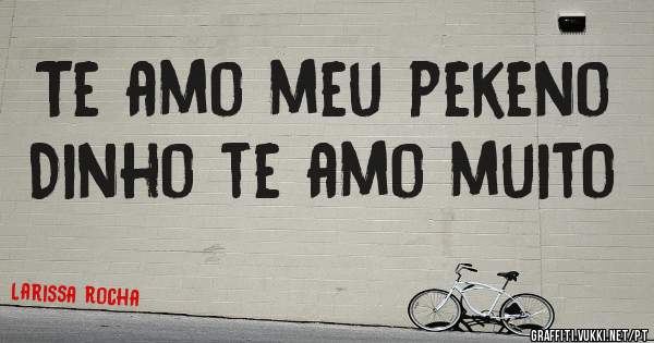 Te amo meu pekeno Dinho te amo muito