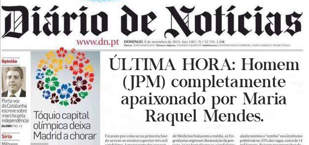 ÚLTIMA HORA: Homem (JPM) completamente apaixonado por Maria Raquel Mendes.