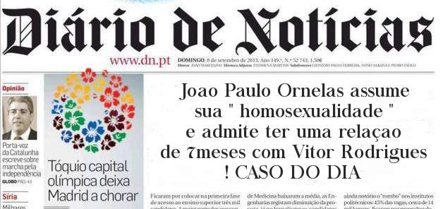 Joao Paulo Ornelas assume sua '' homosexualidade '' e admite ter uma relaçao de 7meses com Vitor Rodrigues ! CASO DO DIA