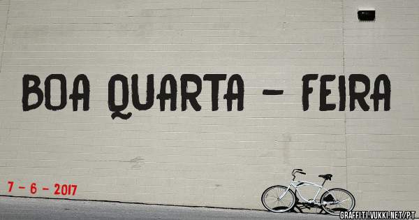 BOA QUARTA - FEIRA