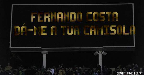 FERNANDO COSTA
DÁ-ME A TUA CAMISOLA