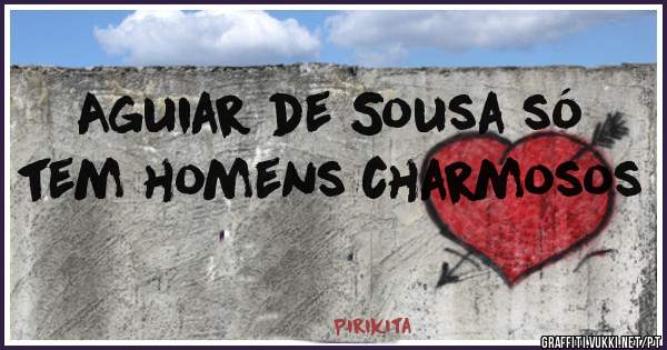 Aguiar de Sousa só tem homens charmosos 