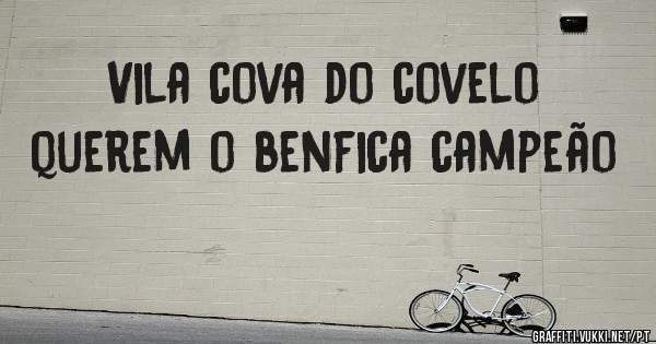 Vila cova do covelo querem o benfica campeão 