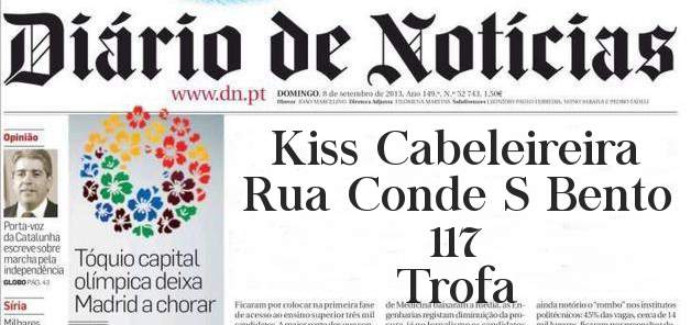 Kiss Cabeleireira 
Rua Conde S Bento  117
Trofa 