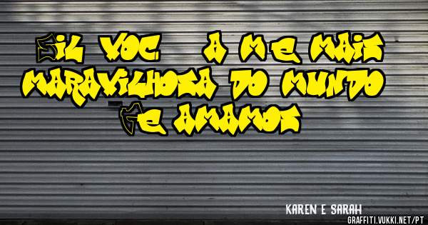 Sil, você é a mãe mais maravilhosa do mundo!!!!!
Te amamos.