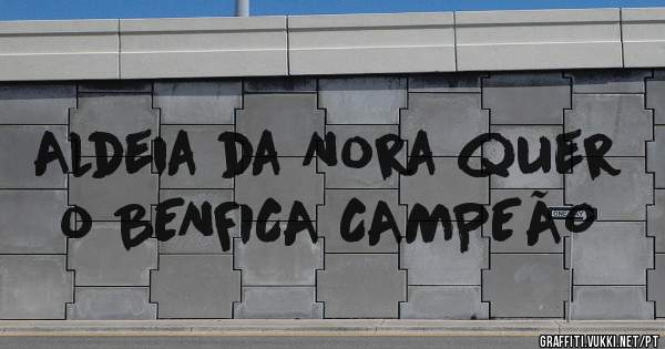 Aldeia da Nora quer o BENFICA CAMPEÃO 