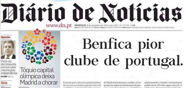 Benfica pior clube de portugal.