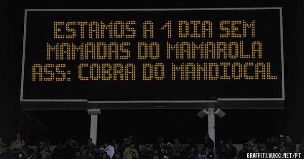 Estamos a 1 dia sem mamadas do MAMAROLA
Ass: Cobra do mandiocal