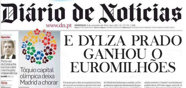 E DYLZA PRADO GANHOU O EUROMILHÕES 