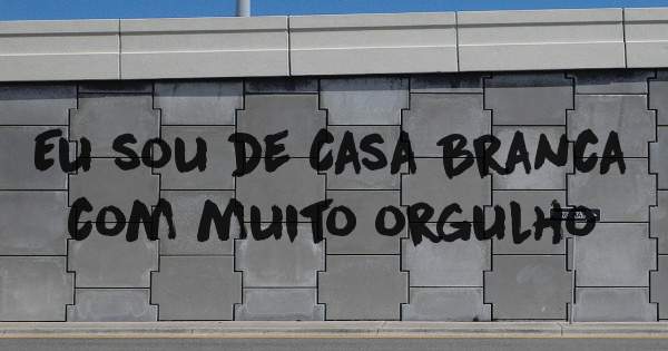 Eu sou de Casa Branca com muito orgulho