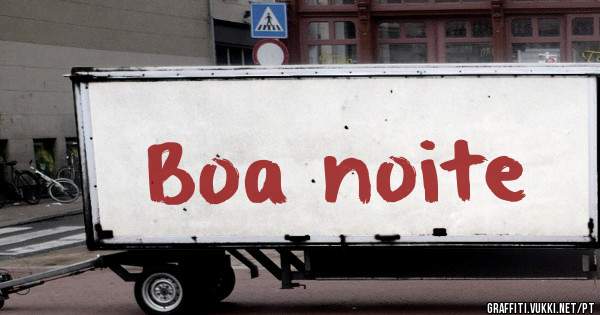 Boa noite 