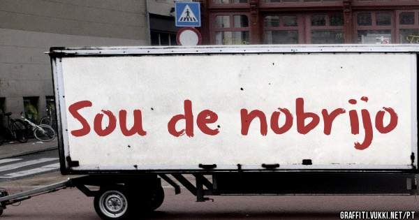 Sou de nobrijo 
