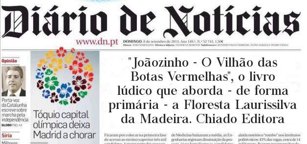 ''Joãozinho - O Vilhão das Botas Vermelhas'', o livro lúdico que aborda - de forma primária - a Floresta Laurissilva da Madeira. Chiado Editora 