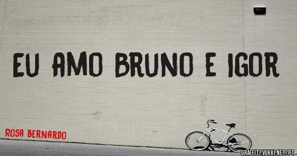 Eu amo Bruno e Igor 