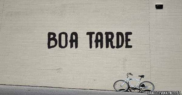 Boa tarde
