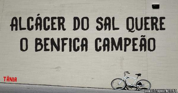Alcácer do sal quere o Benfica campeão 
