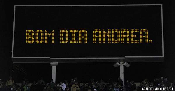 Bom dia Andrea. 