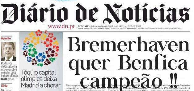 Bremerhaven quer Benfica campeão !!