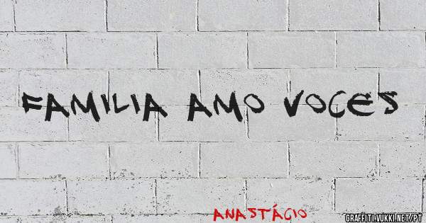 FAMILIA AMO VOCES